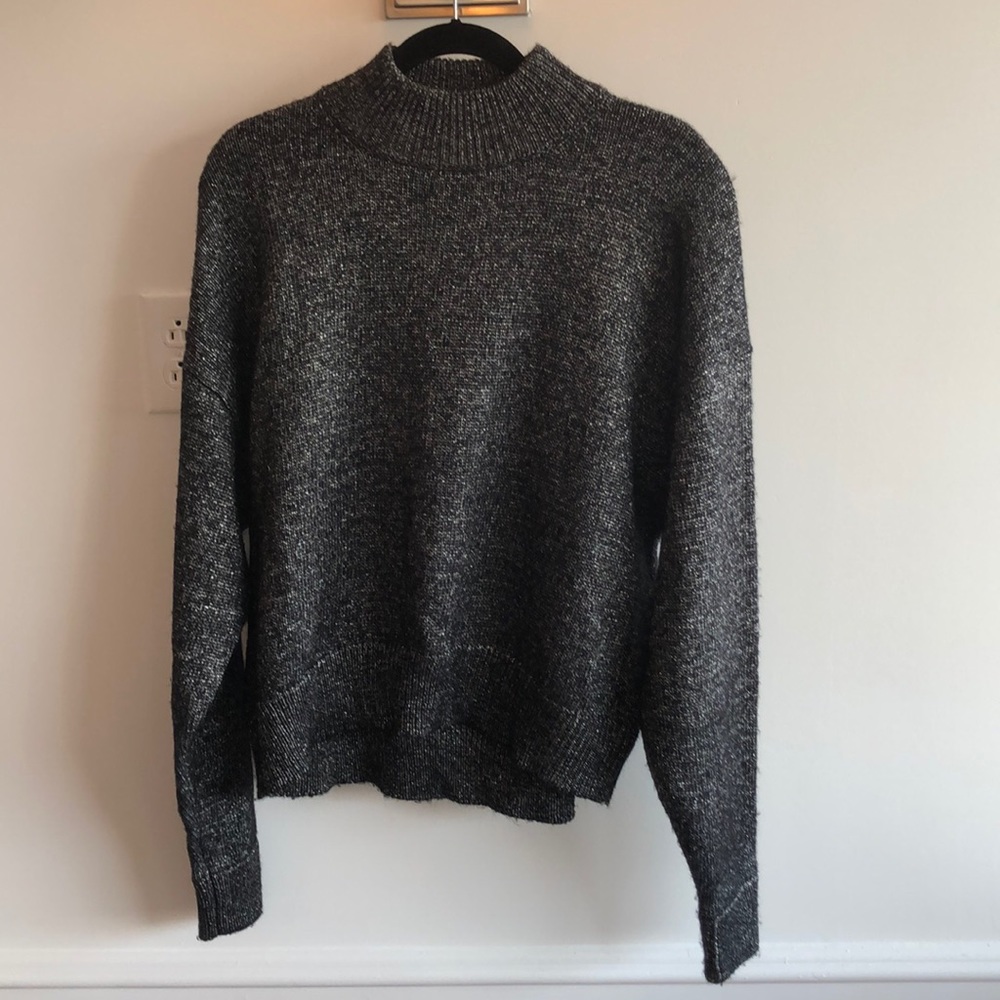 Zara gunmetal grey knit sweater